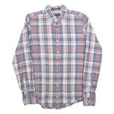 GANT Mens Blue & Orange Check Shirt S Casual Button Down Cotton Blend
