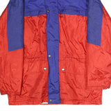 SERGIO TACCHINI Mens Blue & Red Outdoor Jacket L Polyester Colourblock Zip
