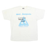 SCREEN STARS BEST Mens White San Joaquin Aquatics Classic XL Short Sleeve Crew