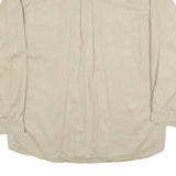SCHMIDT Mens Beige Casual Shirt XL Cotton Blend Workwear Button Front