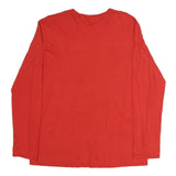 Mens Red Super Bowl Champions Long Sleeve Crew Neck Cotton T-Shirt L Kansas City