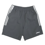 ADIDAS Mens Shorts Grey Casual L W30 Polyester Blend Elastic Waistband