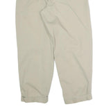 NAUTICA Mens Cotton Blend Beige Relaxed Straight Trousers W32 L28 Classic Fit
