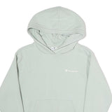 CHAMPION Womens Pale Green Hoodie XS Soft Cotton Blend Pullover Casual