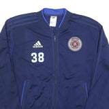 ADIDAS Mens Navy Blue Indiana Fire Juniors Jacket S Polyester Blend Zip Track