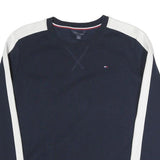 TOMMY HILFIGER Womens Navy Blue Sweatshirt Crew Neck M Cotton Blend
