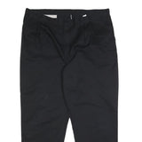 DICKIES Mens Cotton Blend Black Relaxed Trousers W42 L32 Workwear Zip Closure