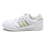 ADIDAS Continental 80 Womens Low Top Trainers White & Gold Synthetic UK 6 Retro