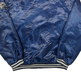 XTREME FRANZ Mens Blue Varsity Jacket M Polyester Button Closure Plain