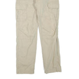 DICKIES Mens Cotton Blend Beige Regular Fit Cargo Trousers W30 L32 Workwear