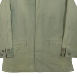 PHIST Mens Beige Cotton Blend Classic Jacket L Button Closure Corduroy Collar