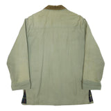 PHIST Mens Beige Cotton Blend Classic Jacket L Button Closure Corduroy Collar