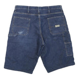 WRANGLER Mens Shorts Blue Denim Casual L W38 Workwear Cotton Blend
