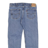 LEVI'S 505 Mens Jeans Blue Regular Straight Denim Medium W38 L30 Zip Cotton