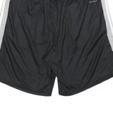 ADIDAS Mens Shorts Black & White Casual Polyester L W32 Sports Logo
