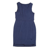 JENNY PACKHAM Womens Navy Blue Dress Polyester Blend Sleeveless Knee Length UK