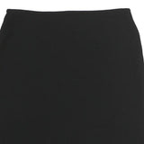 MAX MARA Womens Black Mini Polyester Plain Skirt UK 14 Classic Formal