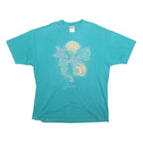 HANES Womens Blue Graphic T-Shirt 2XL Short Sleeve Crew Neck Florida Seashells