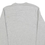 CHAMPION Mens Grey Sweatshirt Crew Neck S Casual Logo Pullover Cotton Blend