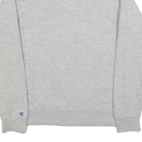 CHAMPION Mens Grey Sweatshirt Crew Neck S Casual Logo Pullover Cotton Blend