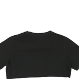 FANATICS Womens Black Las Vegas Raiders Crop T-Shirt XL Short Sleeve Crew Neck