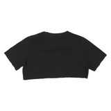 FANATICS Womens Black Las Vegas Raiders Crop T-Shirt XL Short Sleeve Crew Neck