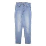 LEVI'S 721 Womens Slim Skinny Denim Light W29 L28 Zip Cotton Blend Jeans