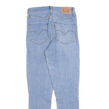 LEVI'S 721 Womens Slim Skinny Denim Light W29 L28 Zip Cotton Blend Jeans