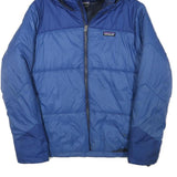 PATAGONIA Boys Blue & Navy Jacket XL Polyester Blend Plain Winter Zip Hooded