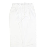 TARAZZIA Womens Cotton Blend White Regular Fit Straight Leg Trousers W28 L28