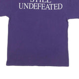 CHAMPION Mens Purple Montevallo Football Graphic T-Shirt M Short Sleeve Crew