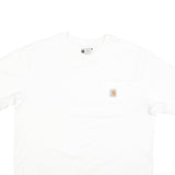 CARHARTT Mens White Classic L Short Sleeve Crew Neck Pocket T-Shirt