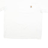 CARHARTT Mens White Classic L Short Sleeve Crew Neck Pocket T-Shirt