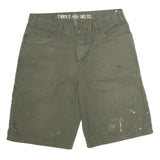 DICKIES Mens Shorts Green Casual Cotton L W36 Workwear Pockets
