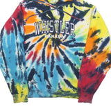 EXIST Womens Multicolour Tie Dye Whistler Canada Hoodie M Cotton Blend