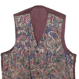 NEW FAST Mens Multicoloured Abstract Pattern Button Viscose Jacket S