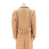 PENDLETON Womens Beige Wool Long Sleeve Button Coat L Plain Stylish Warm