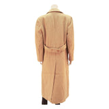 PENDLETON Womens Beige Wool Long Sleeve Button Coat L Plain Stylish Warm