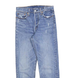 LEVI'S Womens Blue Regular Straight Denim Light W27 L27 Button Fly Jeans