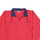 UZZI Mens Red & Navy Zip Jacket M Polyester Blend Plain Sporty Outdoor