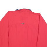 UZZI Mens Red & Navy Zip Jacket M Polyester Blend Plain Sporty Outdoor
