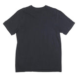 NIKE Mens Black Crew Neck Short Sleeve Classic Fit L Cotton Blend T-Shirt