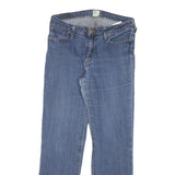 LEE Womens Blue Cotton Blend Regular Straight Jeans W30 L28 Classic Fit Zip