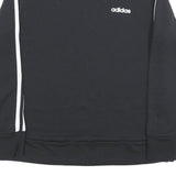 ADIDAS Womens Black Sweatshirt Crew Neck S Cotton Blend Sport Casual Pullover