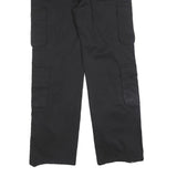 NVFELIX Womens Cotton Blend Black Cargo Regular Trousers W32 L32 Utility Pockets