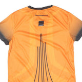 Womens Orange & Grey Team Orange Running Modern T-Shirt S Short Sleeve Crew Neck