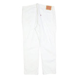 LEVI'S 541 Mens Jeans White Relaxed Straight Denim Medium W36 L28 Cotton Blend