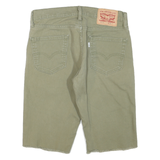 LEVI'S Mens Shorts Beige Cotton Blend Casual S W30 Casual Frayed Hem