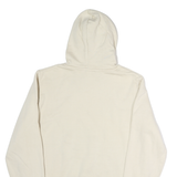 REEBOK Mens Cream Hoodie M Cotton Pullover Drawstring Hood Sweatshirt