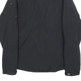 DICKIES Mens Black & Red Zip Jacket XS Polyester Blend Plain Workwear Style